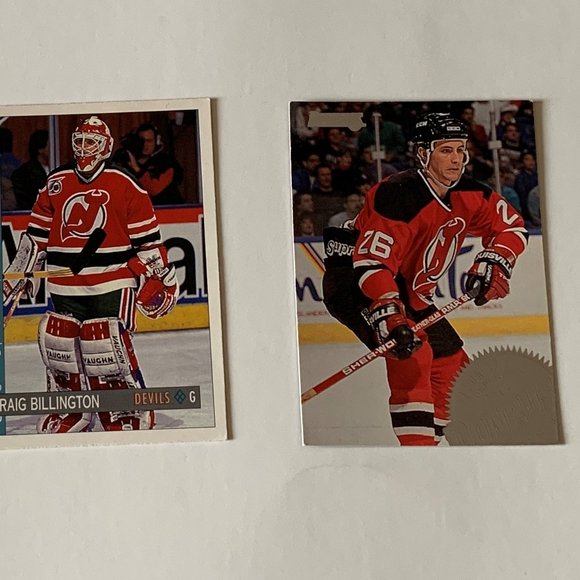 New Jersey Devils Vintage NHL Hockey Cards - Lot of 22 w/ Brodeur Custom Case - Picture 9 of 15